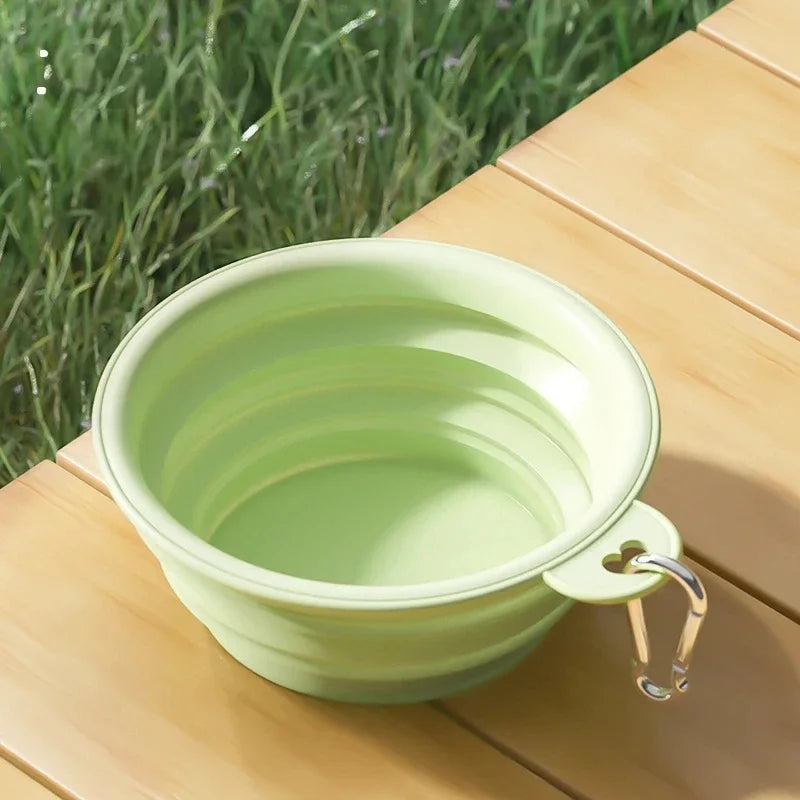 Collapsible Travel Pet Bowl for Dogs & Cats
