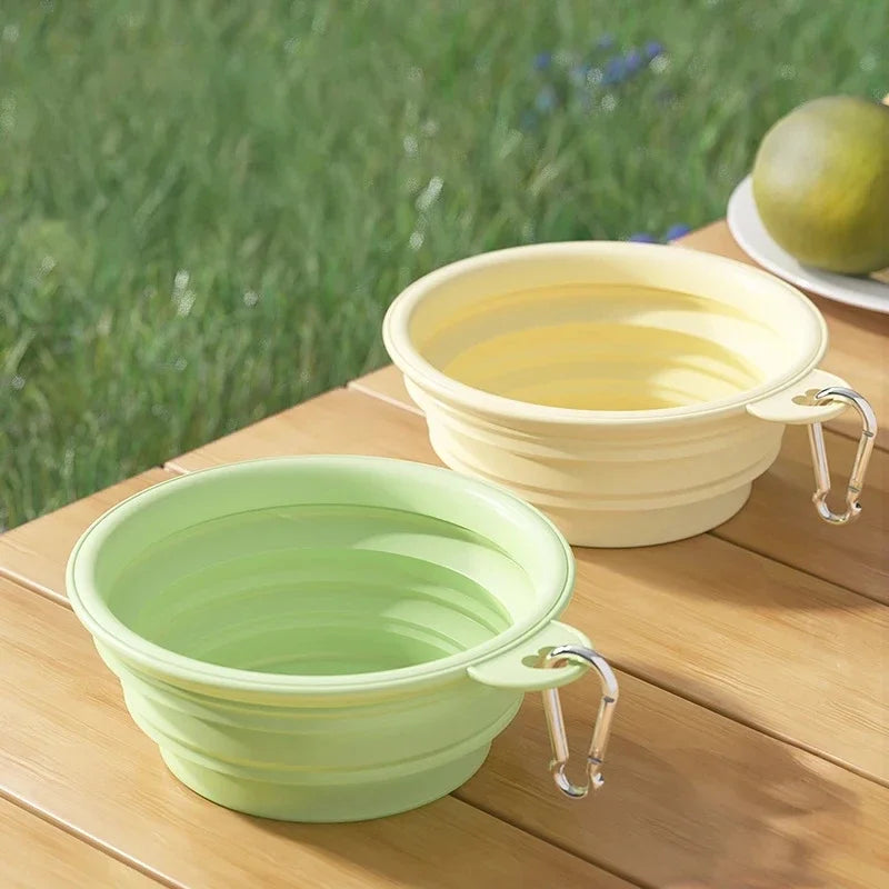 Collapsible Travel Pet Bowl for Dogs & Cats