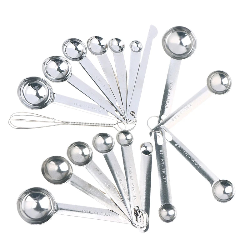 Stainless Steel Measuring Cups & Spoons Set