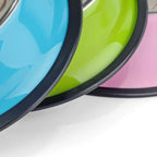Stainless Steel Pet Feeding Bowl Set