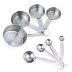 Stainless Steel Measuring Cups & Spoons Set