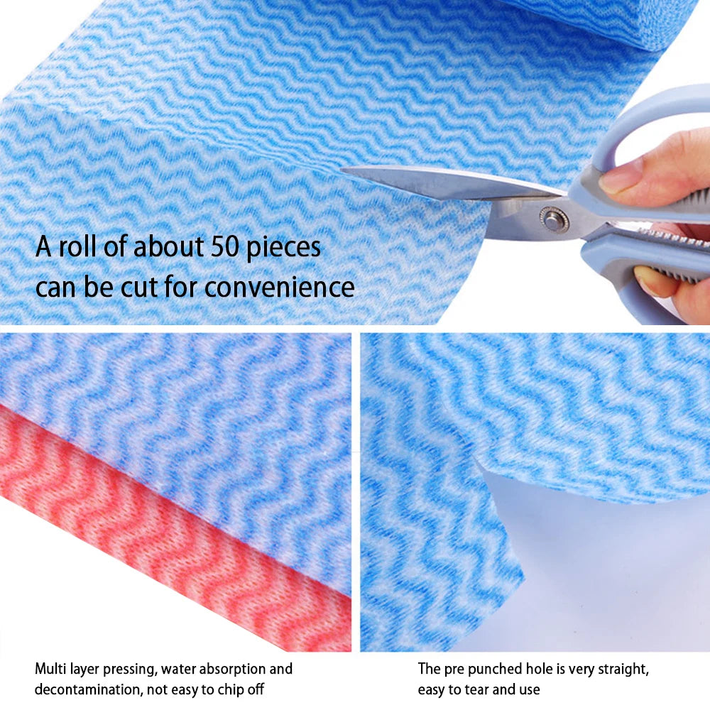 Reusable Paper Towel Roll, Washable Cleaning Cloths