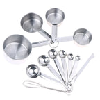 Stainless Steel Measuring Cups & Spoons Set