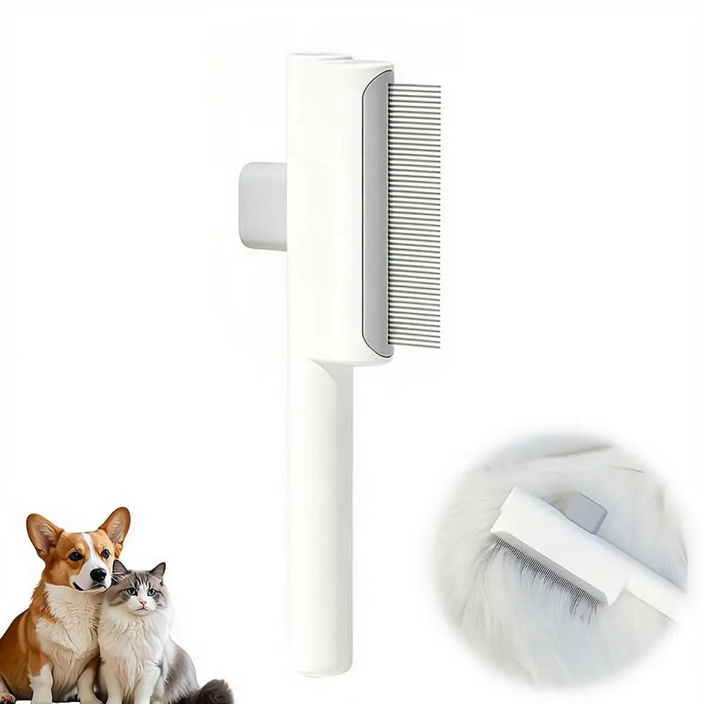 Self-Cleaning Deshedding Pet Grooming Brush