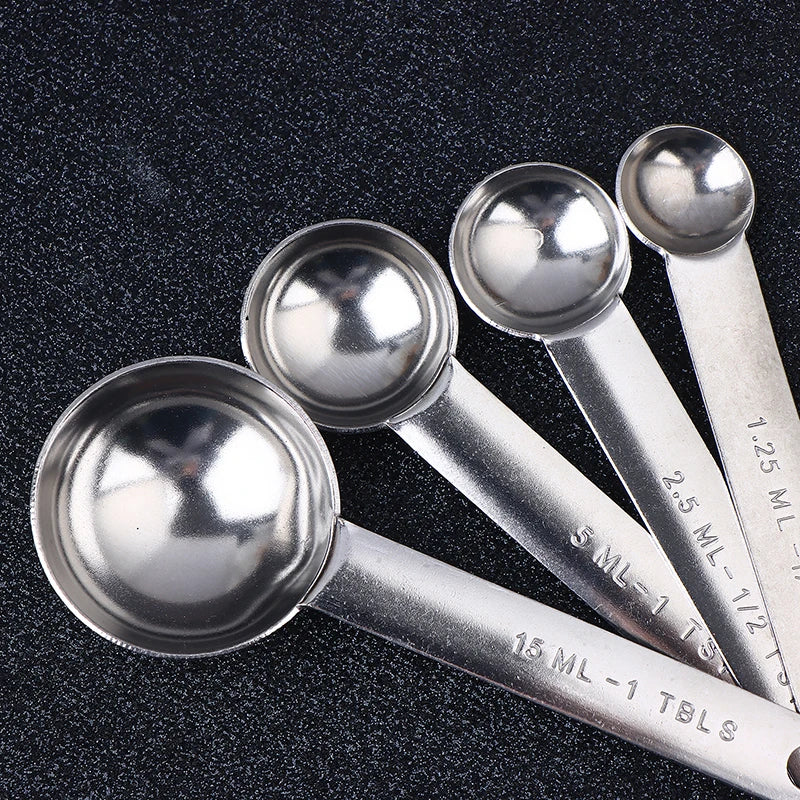 Stainless Steel Measuring Cups & Spoons Set