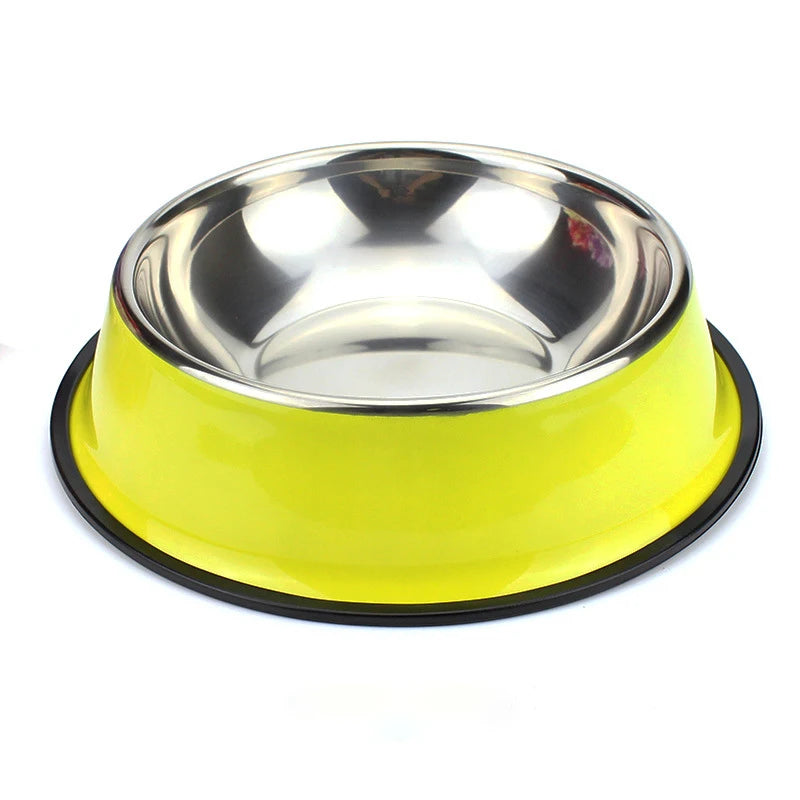 Stainless Steel Pet Feeding Bowl Set