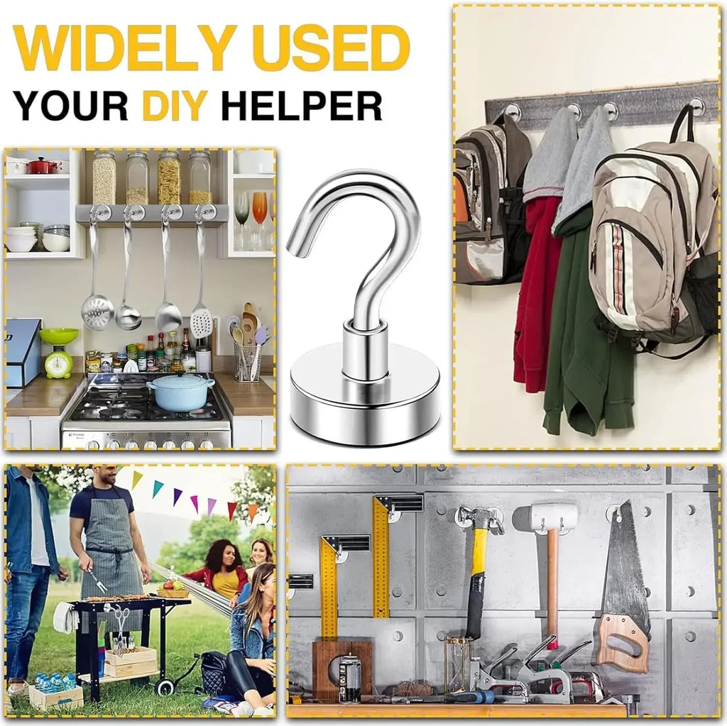 Magnetic Utility Storage Hooks, Multi-Purpose