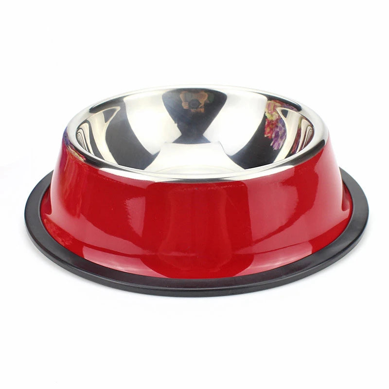 Stainless Steel Pet Feeding Bowl Set