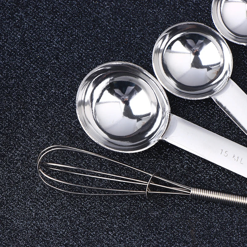 Stainless Steel Measuring Cups & Spoons Set