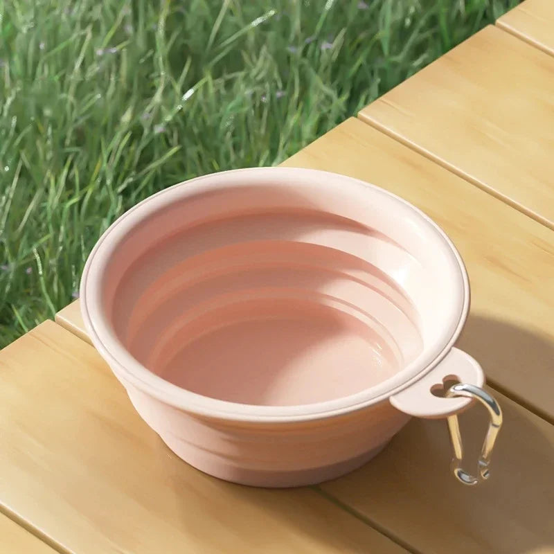 Collapsible Travel Pet Bowl for Dogs & Cats