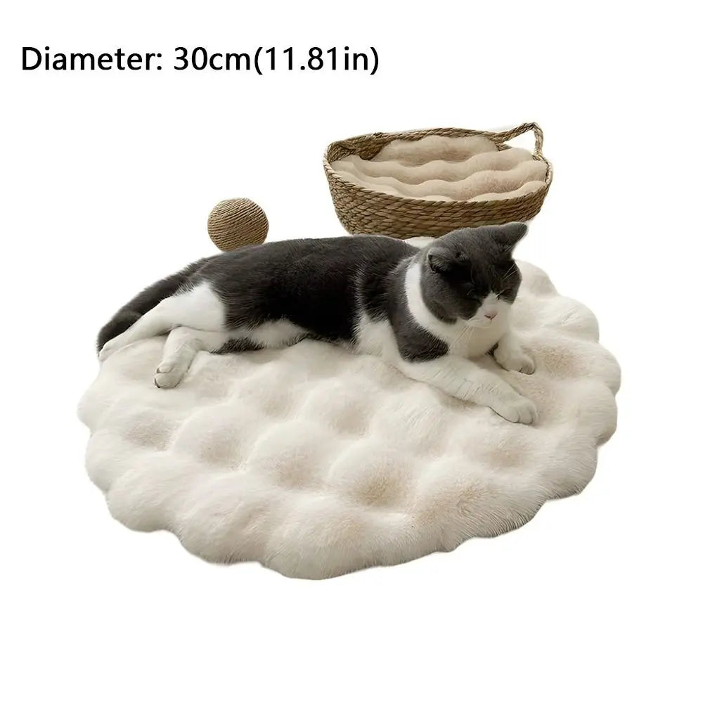 Washable Round Pet Bed Mat, Non-Slip