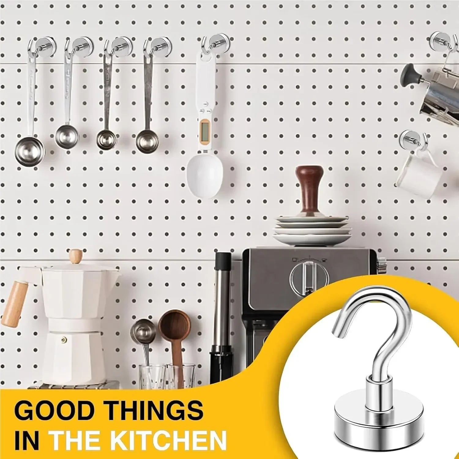 Magnetic Utility Storage Hooks, Multi-Purpose