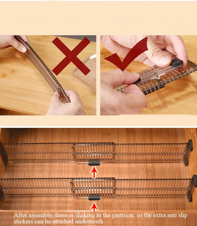 Expandable Drawer Dividers, Set of 5