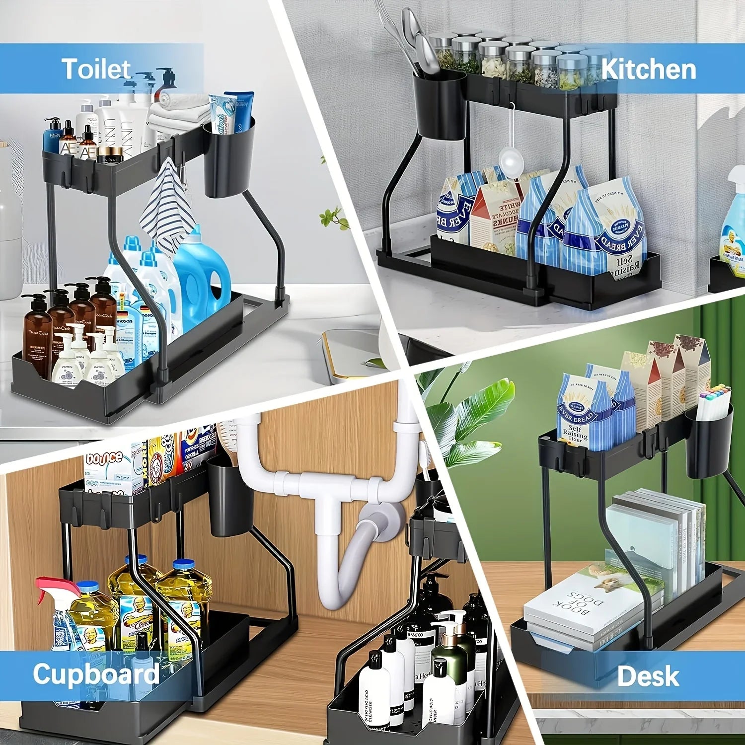 Under-Sink Pull-Out Storage Organizer
