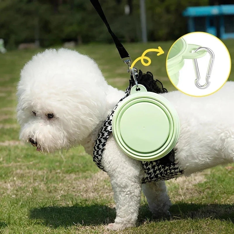 Collapsible Travel Pet Bowl for Dogs & Cats