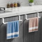 Over-Door Stainless Steel Towel Rack