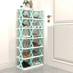 Space-Saving Stackable Shoe Rack