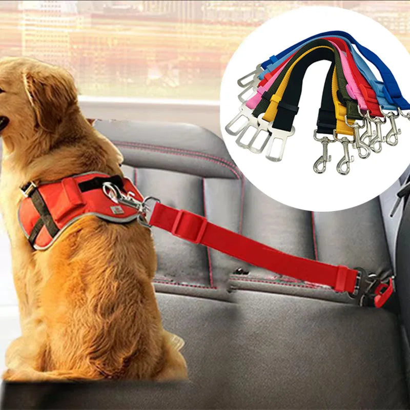 Adjustable Pet Car Seatbelt Harness