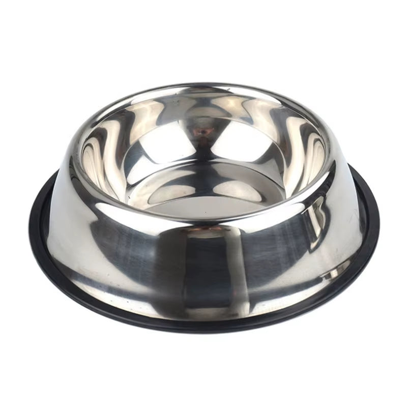 Stainless Steel Pet Feeding Bowl Set