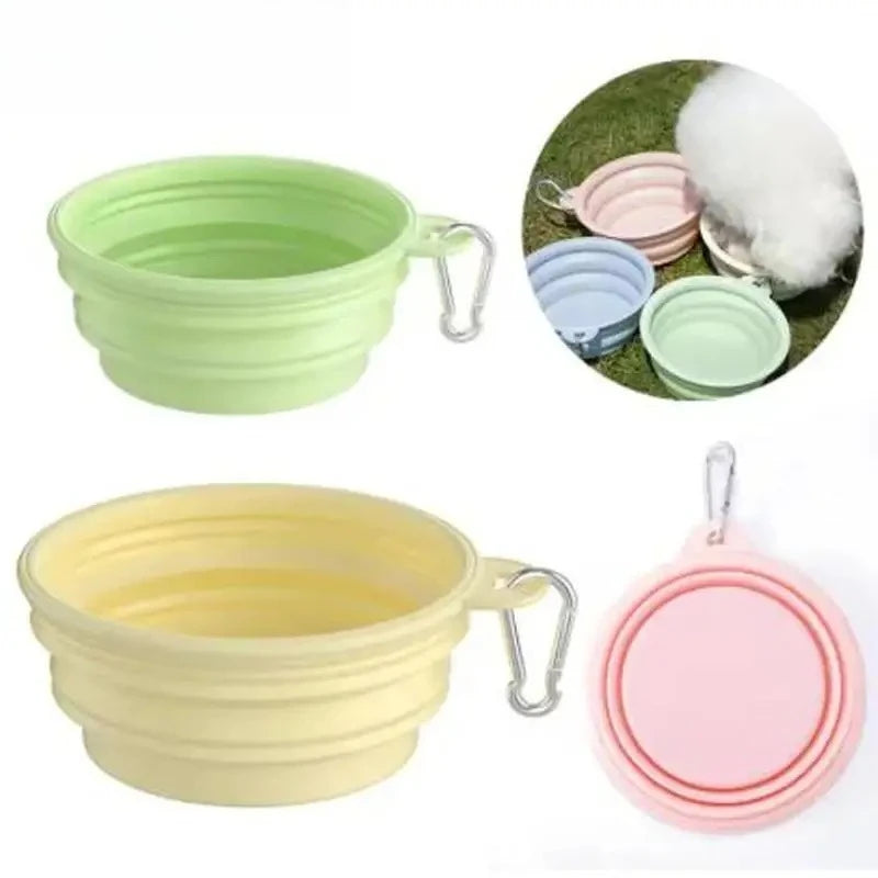 Collapsible Travel Pet Bowl for Dogs & Cats
