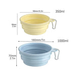 Collapsible Travel Pet Bowl for Dogs & Cats