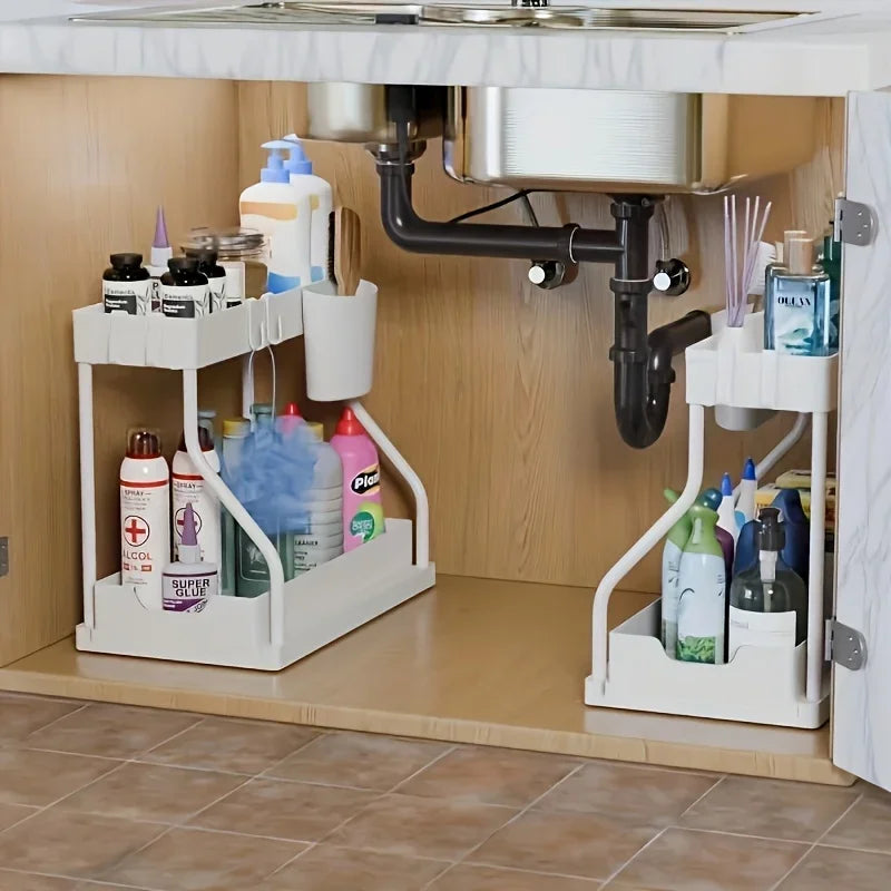 Under-Sink Pull-Out Storage Organizer