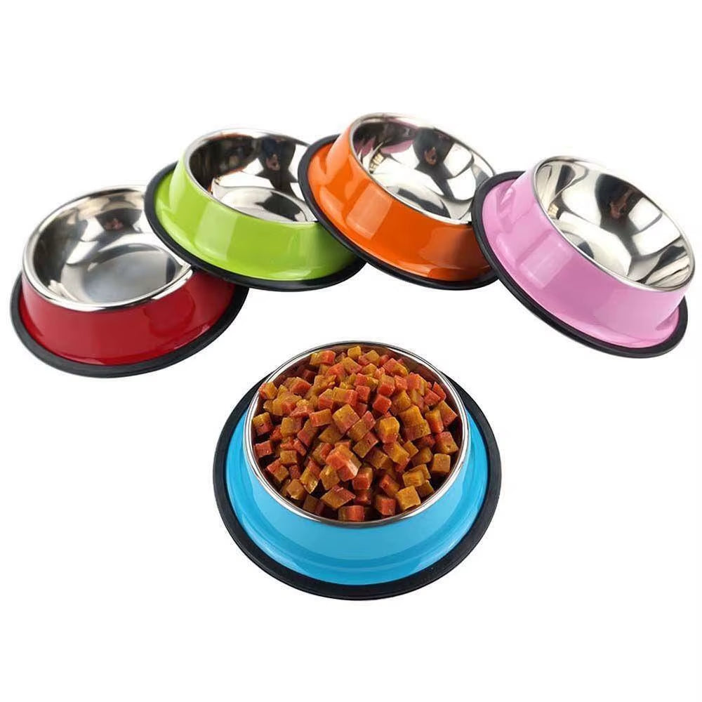 Stainless Steel Pet Feeding Bowl Set
