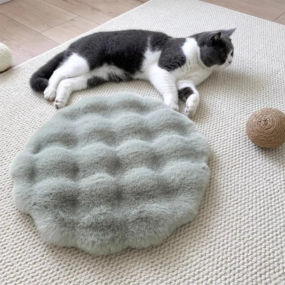 Washable Round Pet Bed Mat, Non-Slip