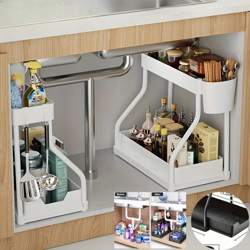 Under-Sink Pull-Out Storage Organizer
