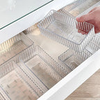 Clear Drawer Organizer Trays for Bathroom Vanity