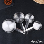 Stainless Steel Measuring Cups & Spoons Set