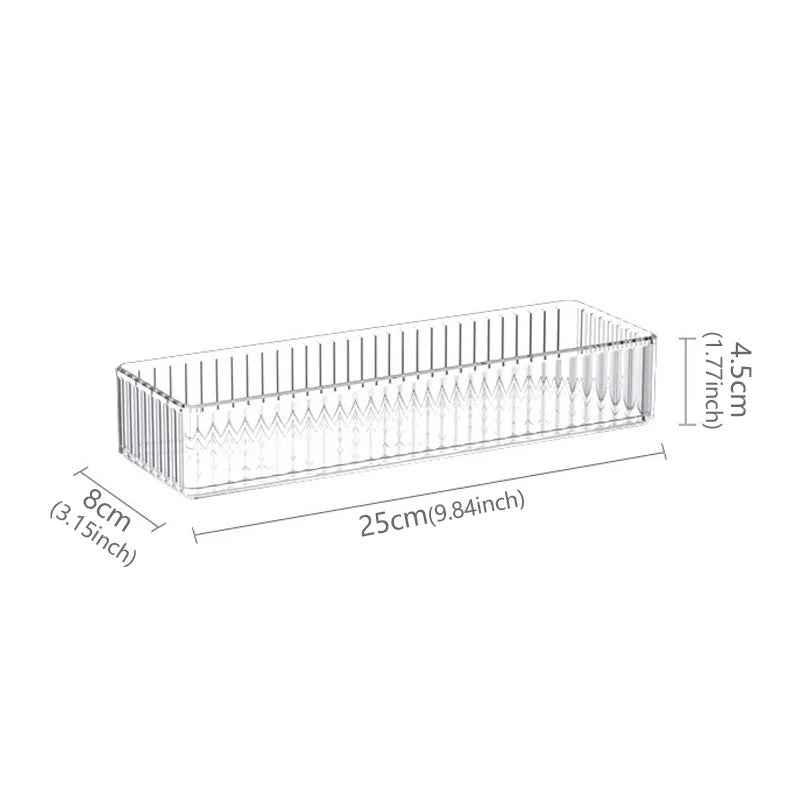 Clear Drawer Organizer Trays for Bathroom Vanity
