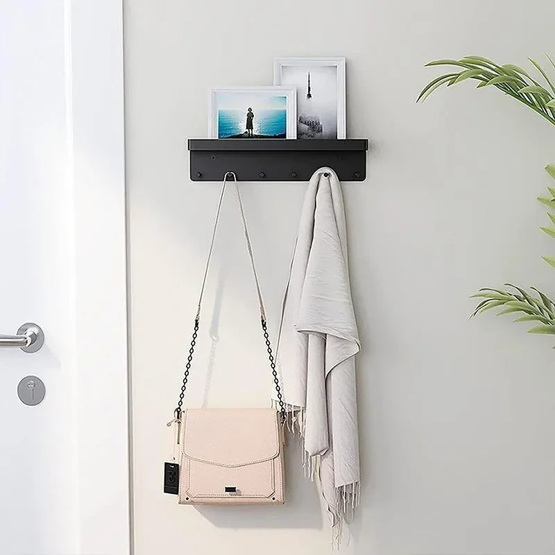 Entryway Key & Mail Organizer with Hooks