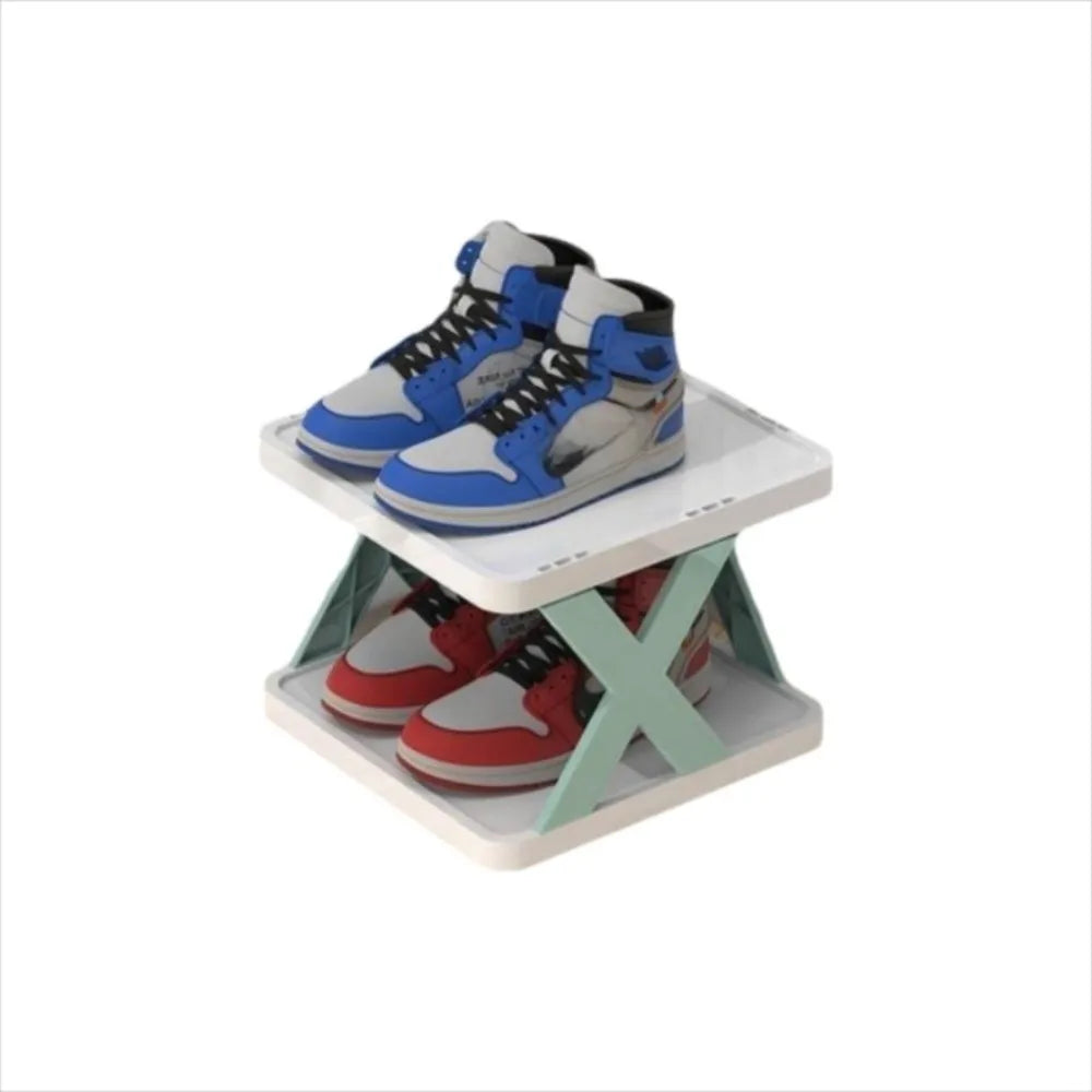 Space-Saving Stackable Shoe Rack