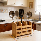 Bamboo Kitchen Utensil Holder
