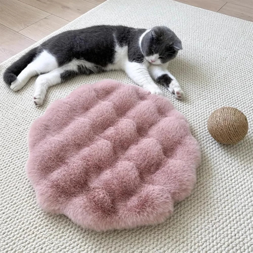 Washable Round Pet Bed Mat, Non-Slip