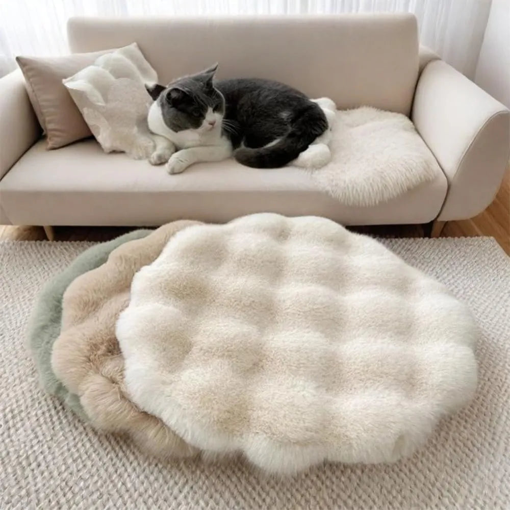 Washable Round Pet Bed Mat, Non-Slip