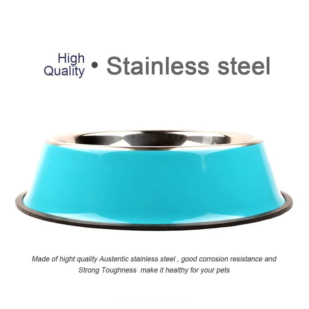 Stainless Steel Pet Feeding Bowl Set